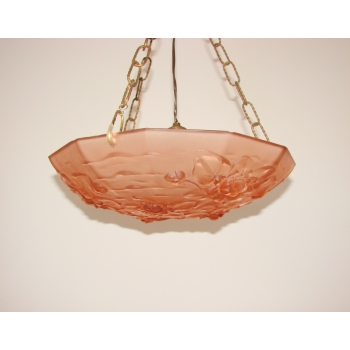 Przedwojenna lampa wisząca Art Deco z Francji
